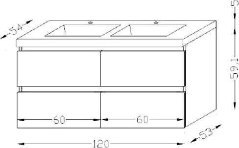 Раковина Jacob Delafon Sobro 4562RU-00