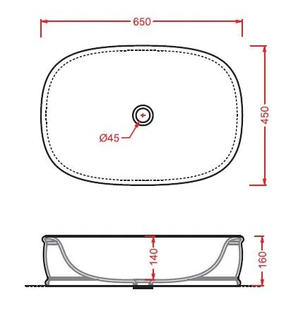 Раковина накладная ArtCeram Azuley AZL002 05 00 белый