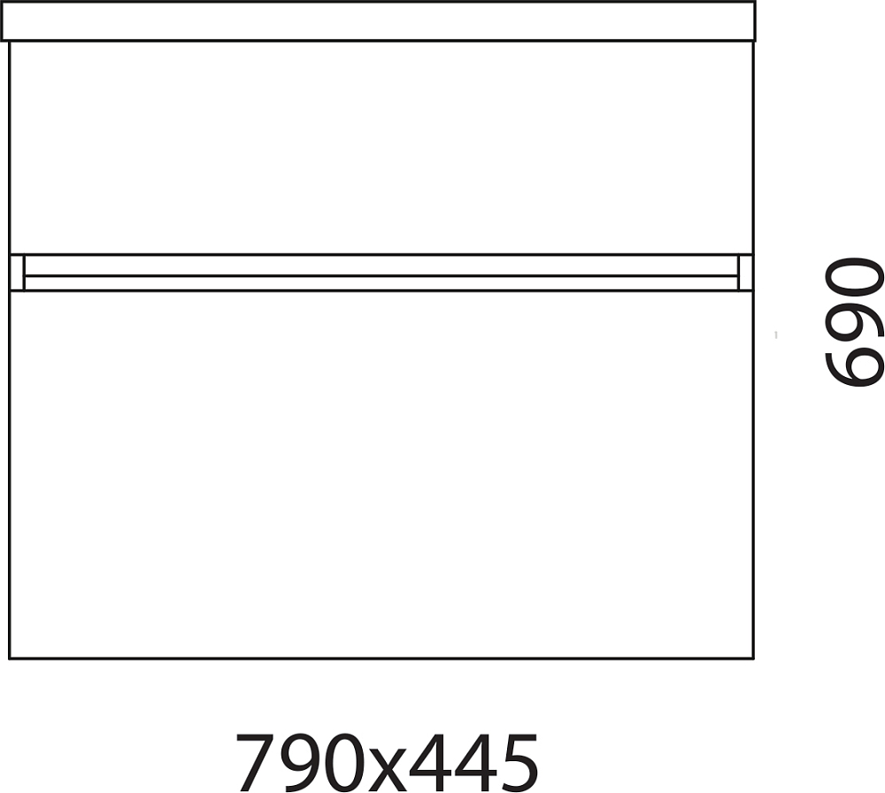 Тумба для комплекта Edelform Amata 80 белый глянец