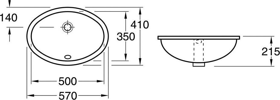 Раковина Villeroy & Boch Evana 61470001