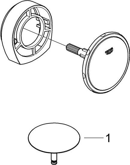 Накладная панель для ванны слив-перелив с наливом Grohe Talentofill 19952DL0