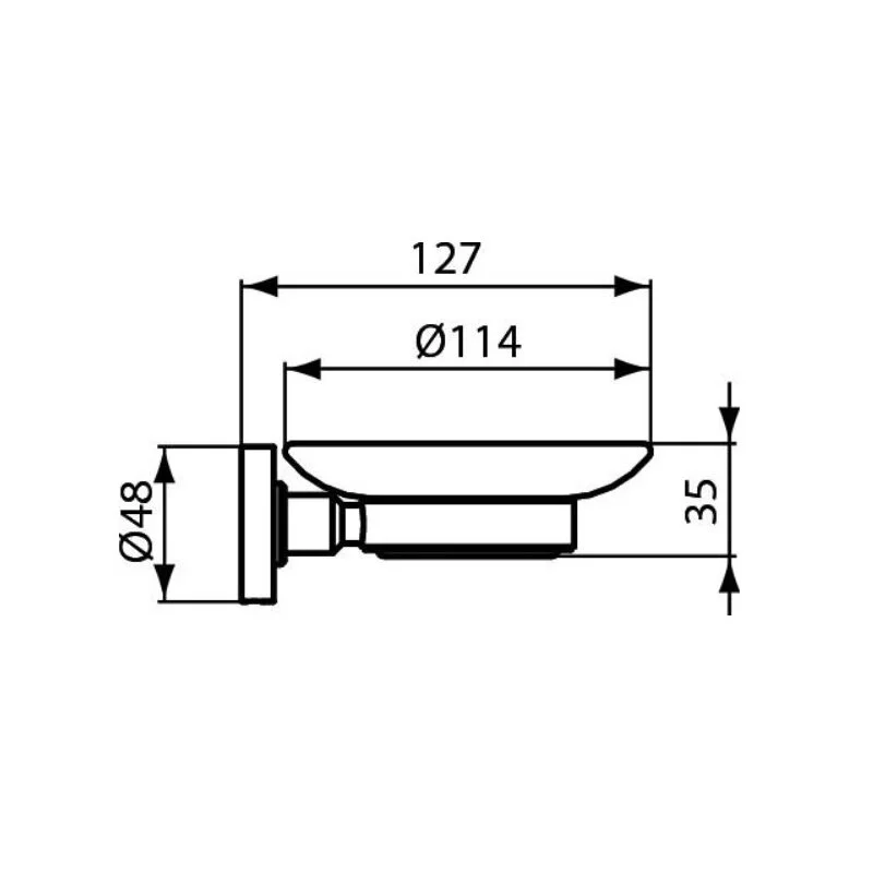 Мыльница Ideal Standard A9122XG черный