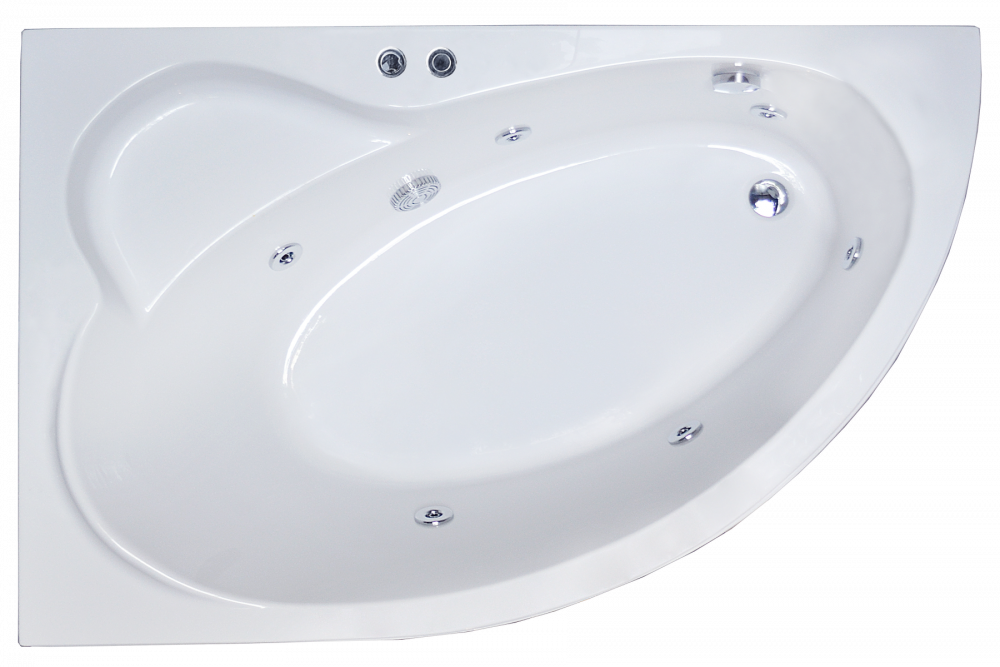 Акриловая ванна Royal Bath Alpine Standart 160х100 см RB819101ST-L с гидромассажем