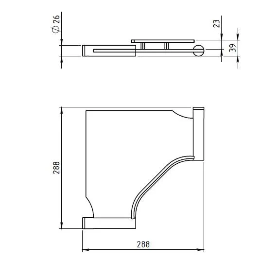 Полка Novaservis Novatorre 2 6258.0 хром