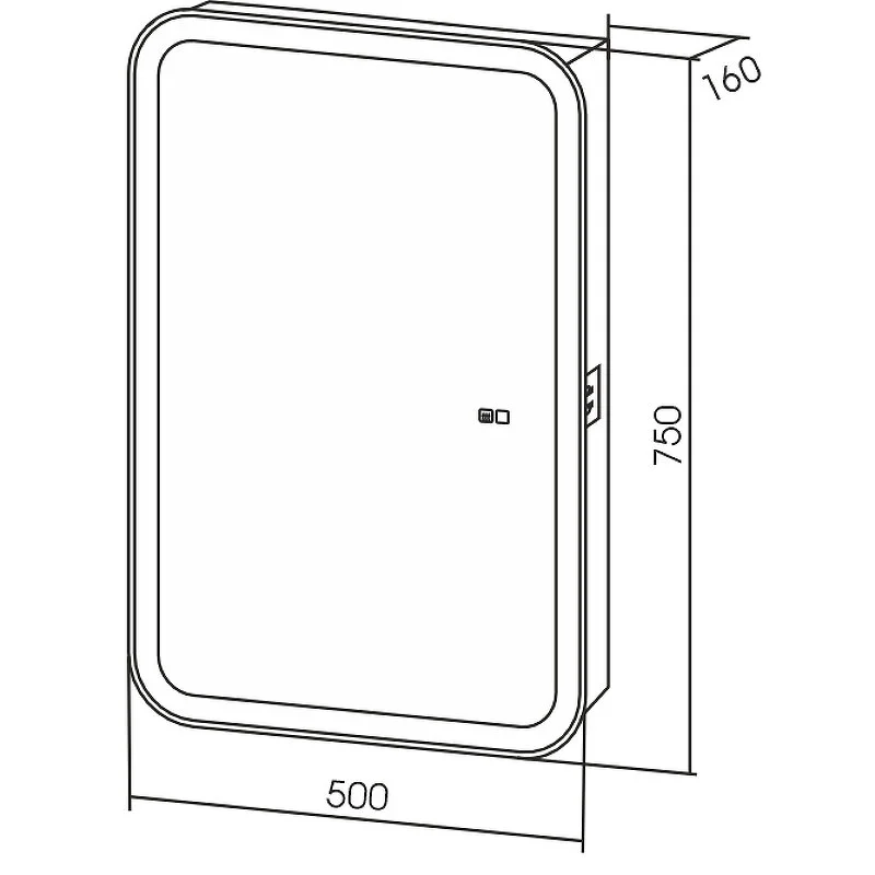 Зеркальный шкаф Silver Mirrors Фиджи LED-00002680 белый