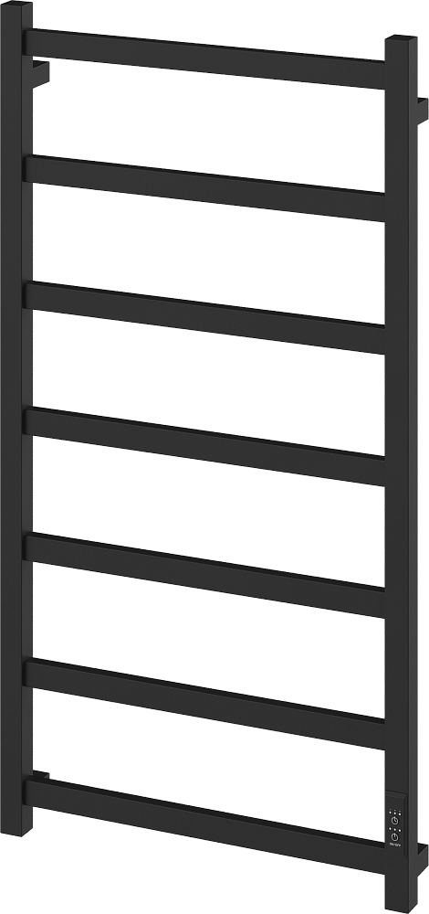 Полотенцесушитель электрический Ewrika Пенелопа КВ7 100х50, черный матовый