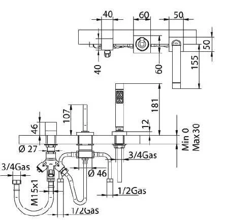 Смеситель для душа Bandini Seta 776340PN00SC хром