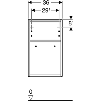 Шкаф Geberit Smyle Square 500.358.JL.1, песчаный глянцевый