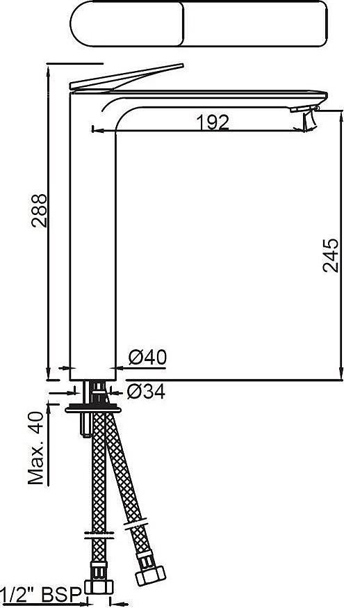 Смеситель для раковины Jaquar Laguna LAG-CHR-91005B хром