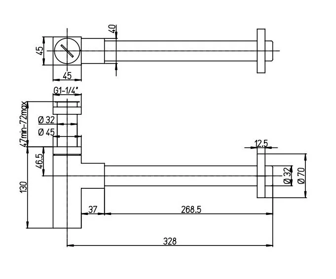 Сифон для раковины Paini Dax-r-dax 84PZ849 черный