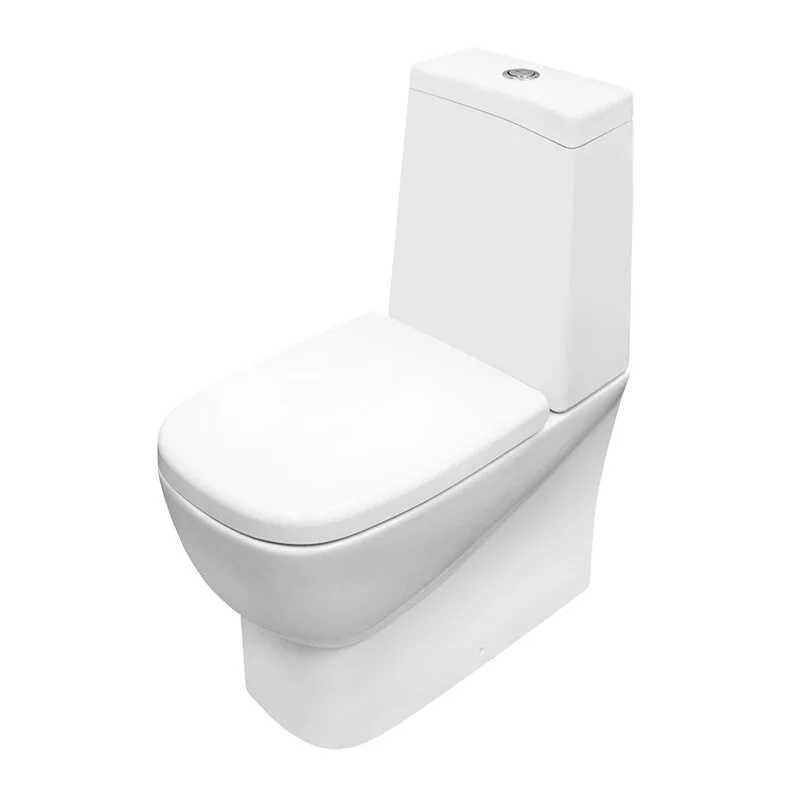 Унитаз с системой антивсплеск Sanita luxe WC.CC/Infinity/2-SlimDM.Rim/WHT.G/S1