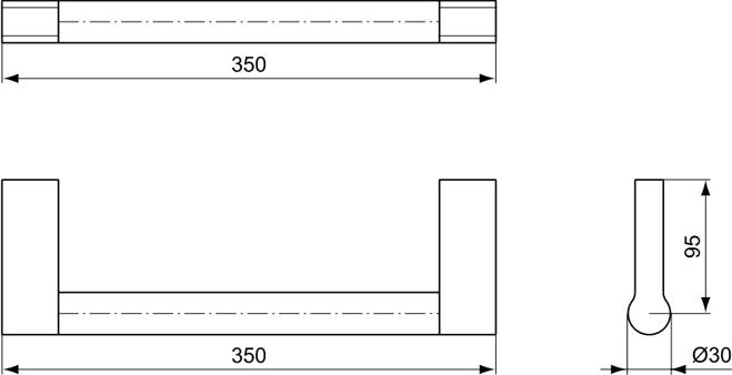 Поручень Ideal Standard Connect 35 см