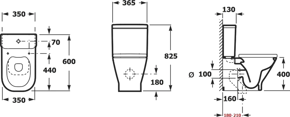 Бачок для унитаза Aquanet FINE-C-1 273787, белый