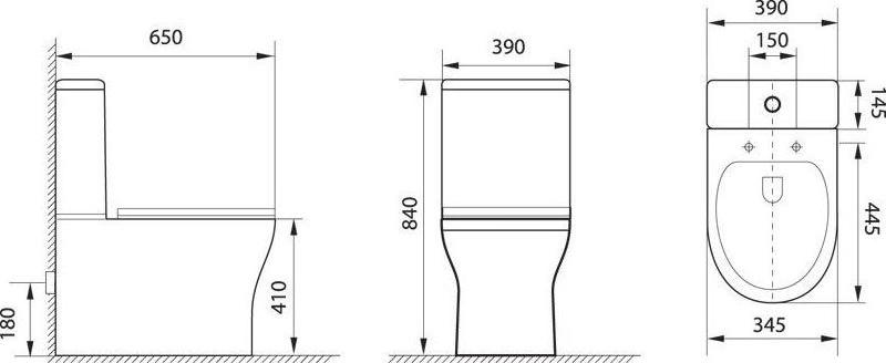 Напольный унитаз Aquanet Rimless Roll-C CL-12249B с бачком CL-12249B-1 безободковый с тонким сиденьем микролифт