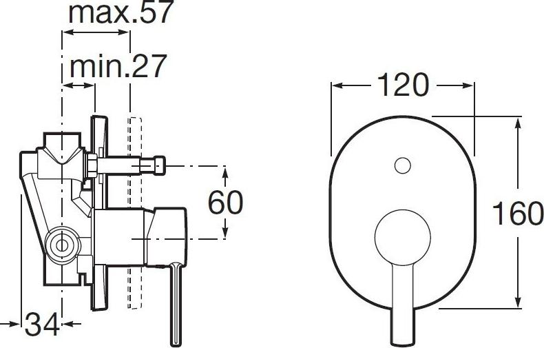 Смеситель для ванны Roca L20 5A0609C00