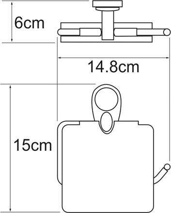 Держатель туалетной бумаги Wasserkraft Main 9225