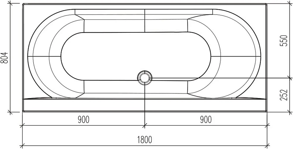 Акриловая ванна Eurolux Orio E1016075028 белый