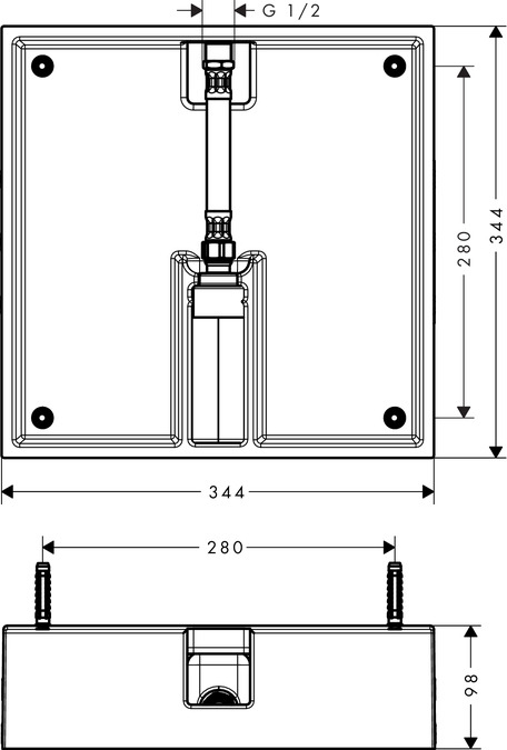 Монтажная коробка Hansgrohe 26254180