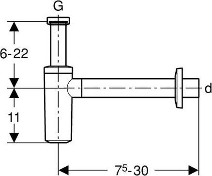 Сифон для раковины Geberit 151.035.11.1, белый