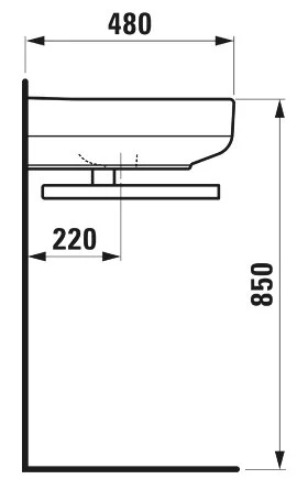 Раковина Laufen Form 8.1067.4.000.104.1 белый