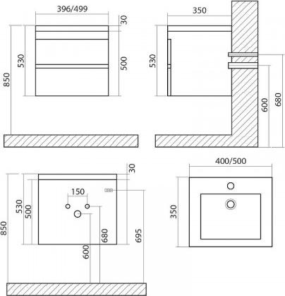 Решётка для трапа Tece Drainline 600870