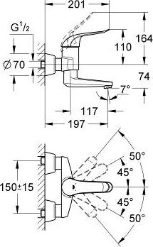 Смеситель для раковины Grohe Euroeco Special 32767000