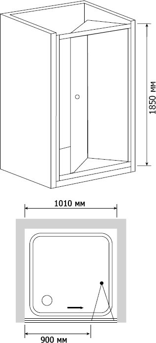 Душевая дверь RGW Classik CL-21 100 см 04092110-11