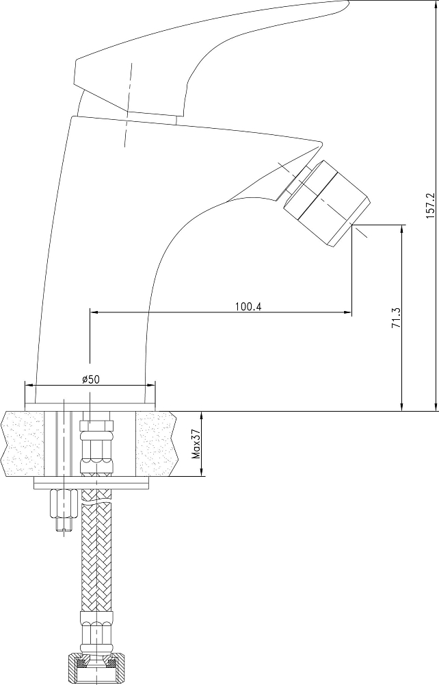 Смеситель Aquanet Techno SD90884 для биде