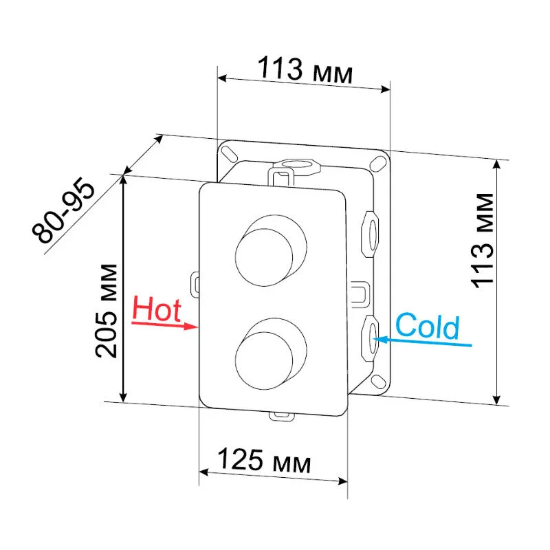 Душевая система RGW Shower Panels 50140802-01 хром