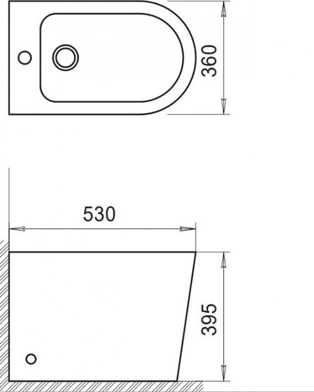 Биде напольное BelBagno Flay-R BB1003B