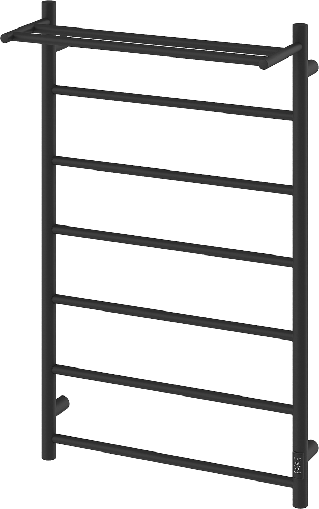Полотенцесушитель электрический Ewrika Сафо PN 100х60, с полкой, черный матовый
