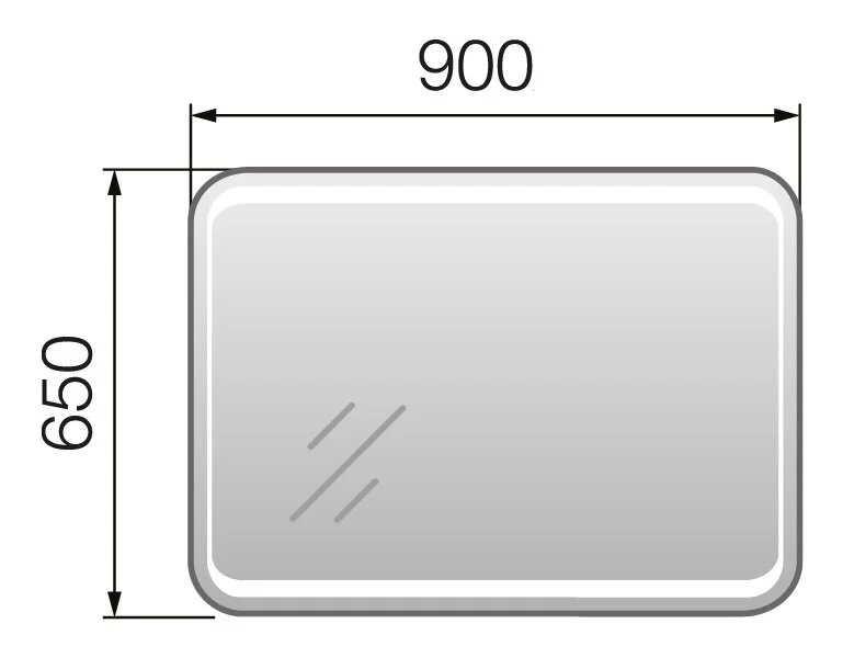 Зеркало Marka One Eco У72594 белый