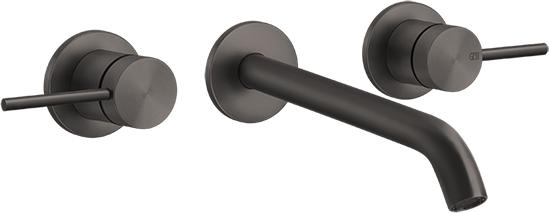 Смеситель для раковины Gessi 316 Flessa 54094#707, brushed black metal PVD