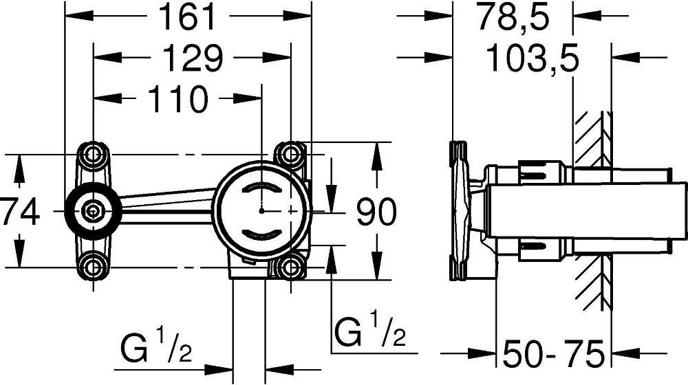 Скрытая часть Grohe 23429000