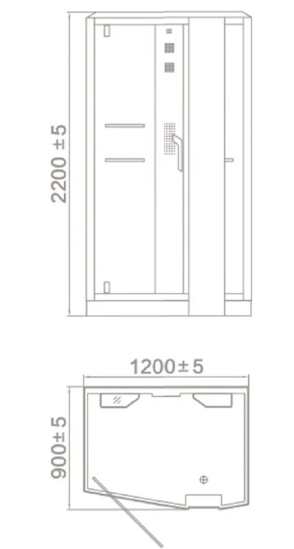 Душевая кабина Orans Diamond SR-89105S LS White