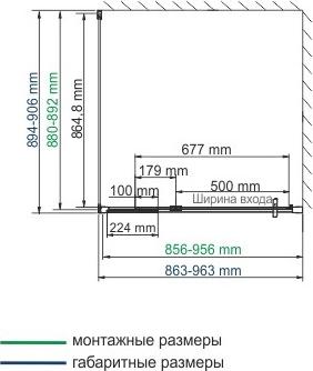 Душевой уголок Wasserkraft Berkel 48P03 90x90 см