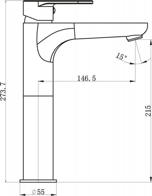 Смеситель для раковины BelBagno Loyd LOY-LMC-CRM, хром