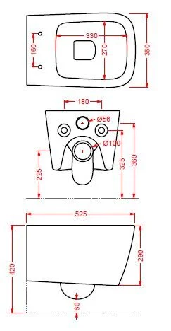 Подвесной унитаз ArtCeram A16 ASV001 05 00, цвет - белый матовый