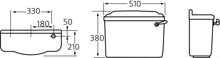 Бачок для унитаза Ideal Standard Reflections E475001 подвод снизу бачка