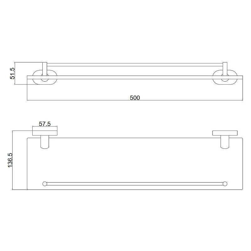 Полка Belz B900 B90007 хром