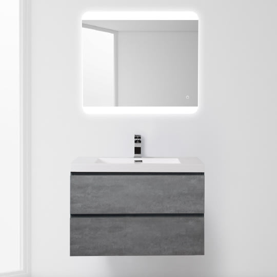 Тумба для комплекта BelBagno LUCE-800-2C-SO-SCM stucco cemento