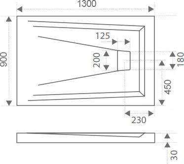 Поддон для душа Good Door Атриум 130x90