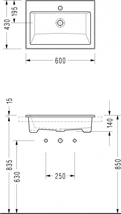 Раковина Serel 3042 60 см