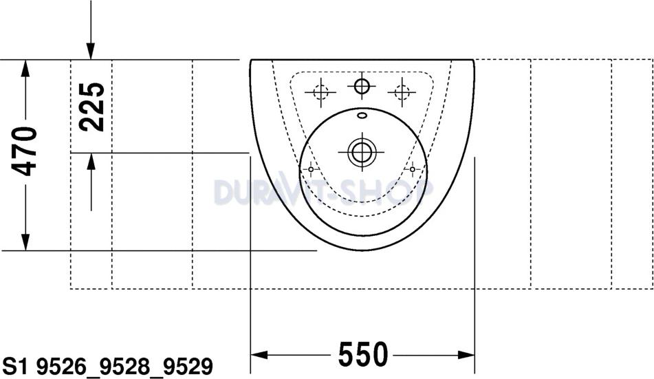 Раковина 55x47 Duravit Starck-2 0411550000