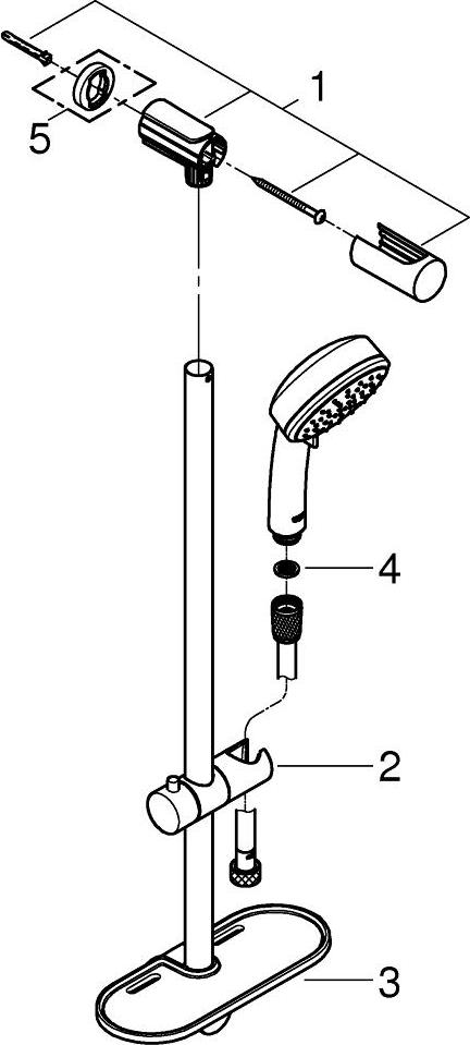 Душевой гарнитур Grohe New Tempesta Cosmopolitan 27928001