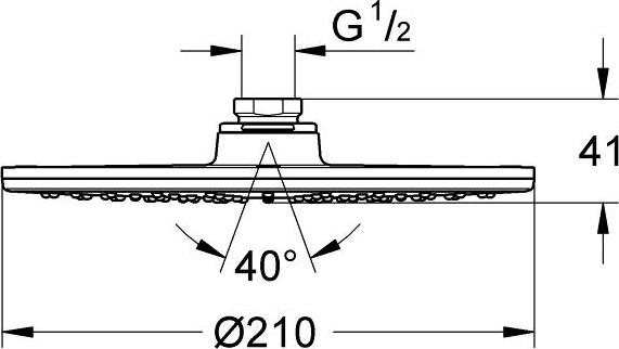 Верхний душ Grohe Ondus 27287000