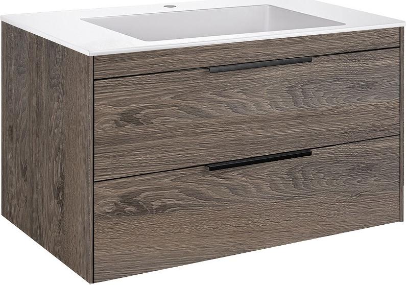 Тумба под раковину Vincea Chiara 2D 80 VMC-2C2800RO, R.Oak