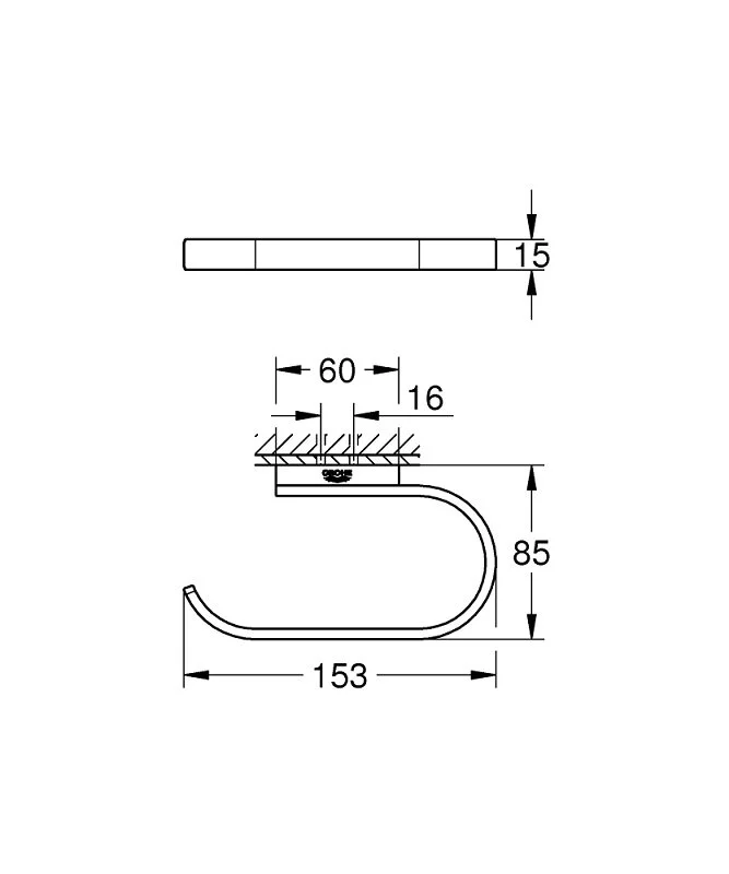 Держатель туалетной бумаги Grohe Selection 41068BE0 хром