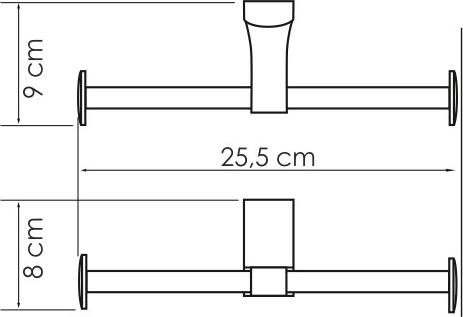 Держатель туалетной бумаги WasserKRAFT Leine K-5096D, хром