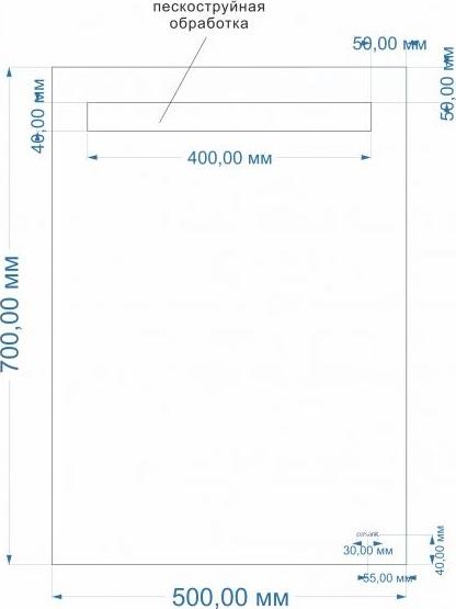 Зеркало Cersanit Led 50 KN-LU-LED010*50-b-Os